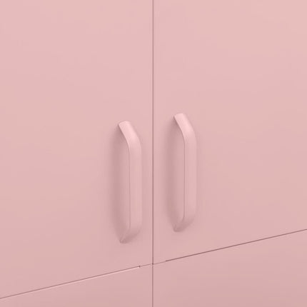 Wardrobe Pink 35.4"x19.7"x70.9" Steel