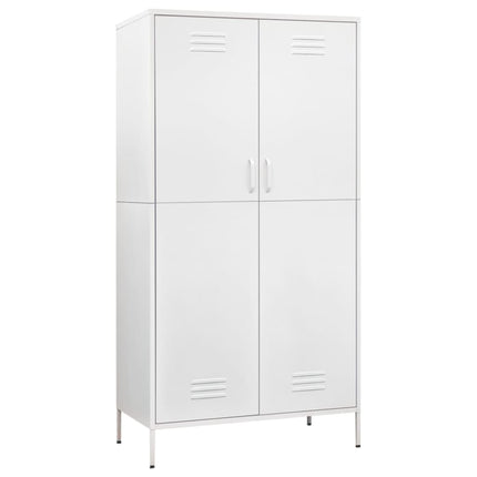 Wardrobe White 35.4"x19.7"x70.9" Steel