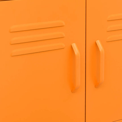 Storage Cabinet Orange 23.6"x13.8"x22" Steel