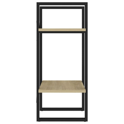 2-Tier Book Cabinet Sonoma Oak 15.7"x11.8"x27.6" Engineered Wood