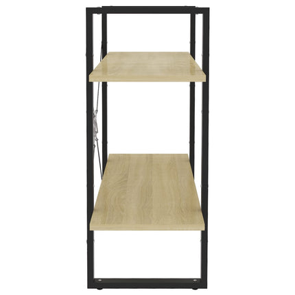2-Tier Book Cabinet Sonoma Oak 31.5"x11.8"x27.6" Engineered Wood