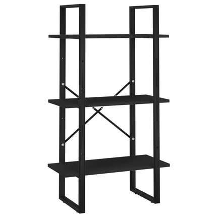 Storage Shelf Black 23.6"x11.8"x41.3" Engineered Wood
