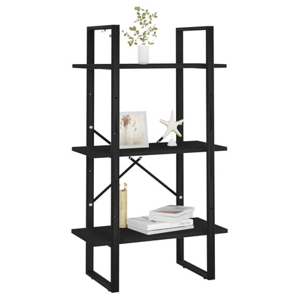 Storage Shelf Black 23.6"x11.8"x41.3" Engineered Wood
