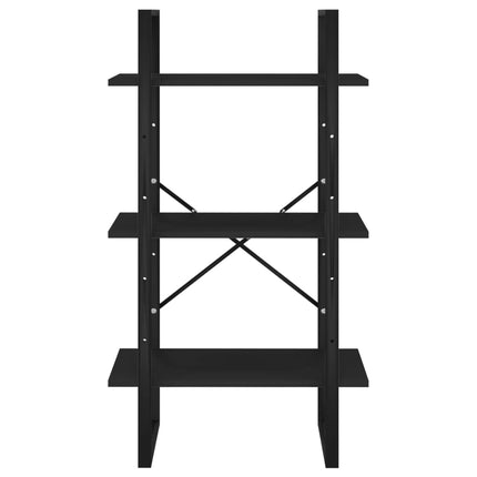 Storage Shelf Black 23.6"x11.8"x41.3" Engineered Wood