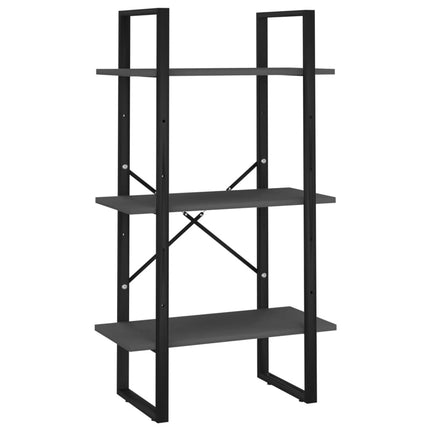 Storage Shelf Gray 23.6"x11.8"x41.3" Engineered Wood