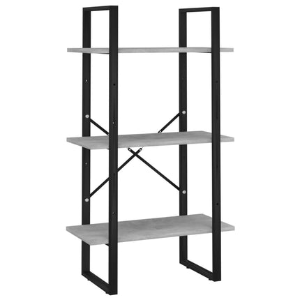 Storage Shelf Concrete Gray 23.6"x11.8"x41.3" Engineered Wood