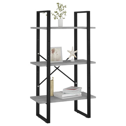 Storage Shelf Concrete Gray 23.6"x11.8"x41.3" Engineered Wood