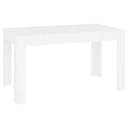 Dining Table White 55.1"x29.3"x29.9" Engineered Wood