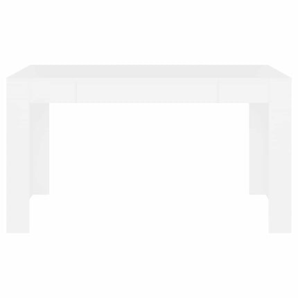 Dining Table White 55.1"x29.3"x29.9" Engineered Wood