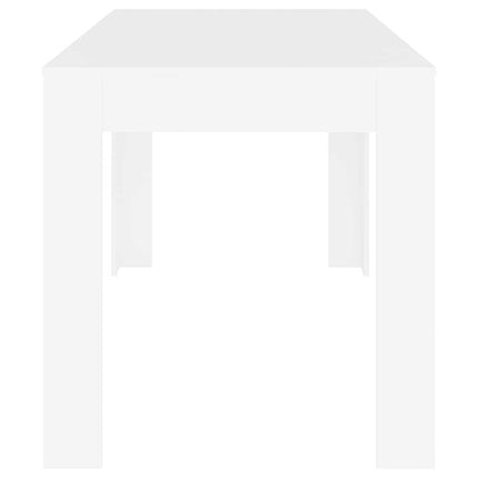 Dining Table White 55.1"x29.3"x29.9" Engineered Wood