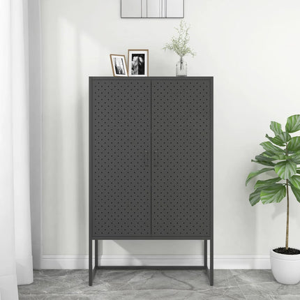 Highboard Anthracite 31.5"x13.8"x53.1" Steel