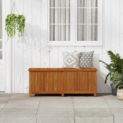 Patio Storage Box 59.1"x19.7"x22.8" Solid Acacia Wood