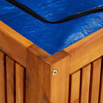 Patio Storage Box 59.1"x19.7"x22.8" Solid Acacia Wood