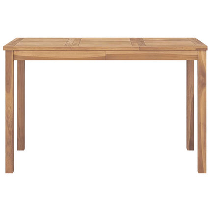 Patio Dining Table 47.2"x27.6"x30.3" Solid Teak Wood