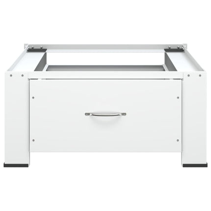 Washing Machine Pedestal with Drawer White