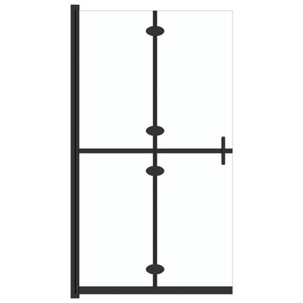 Foldable Walk-in Shower Wall Transparent ESG Glass 27.6"x74.8