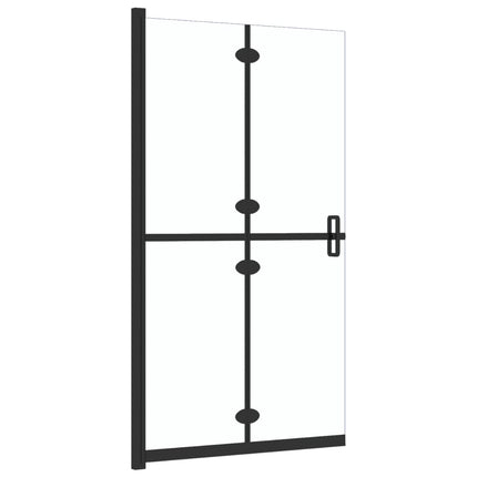 Foldable Walk-in Shower Wall Transparent ESG Glass 27.6"x74.8