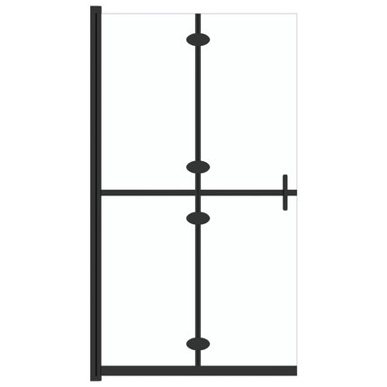 Foldable Walk-in Shower Wall Transparent ESG Glass 43.3"x74.8