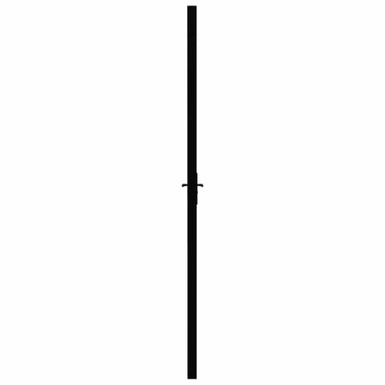 Interior Door ESG Glass and Aluminum 29.9"x79.3" Black
