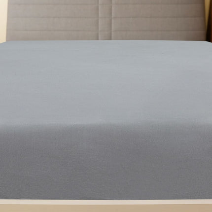 Jersey Fitted Sheet Gray 100% Cotton Twin Fitted Sheet