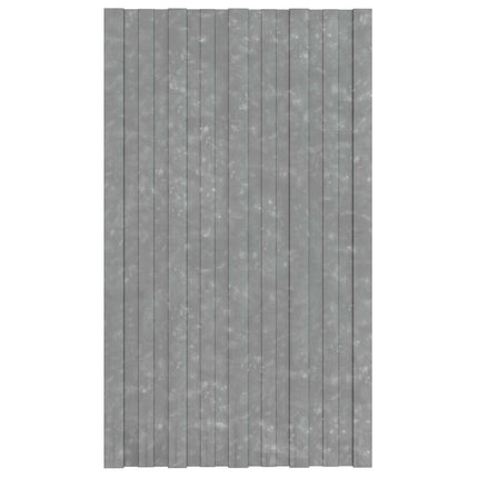 Roof Panel 36 pcs Silver 31.50 x 17.72 in Galvanised steel