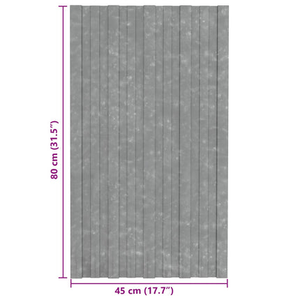 Roof Panel 36 pcs Silver 31.50 x 17.72 in Galvanised steel
