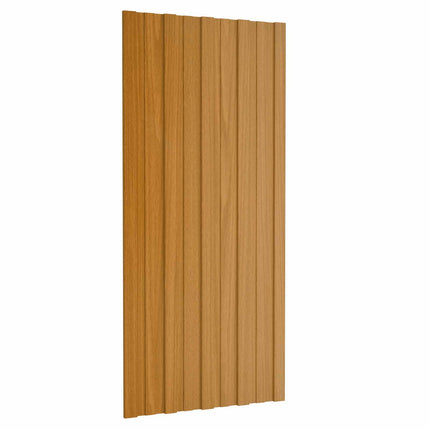 Roof Panel 12 pcs Natural 39.37 x 17.72 in Galvanised steel