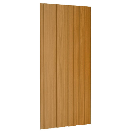 Roof Panel 12 pcs Natural 39.37 x 17.72 in Galvanised steel