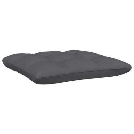 2-Seater Patio Sofa with Cushions Black Solid Pinewood