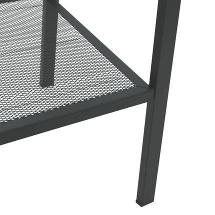 Ladder Bookcase 4 Tiers Metal Anthracite