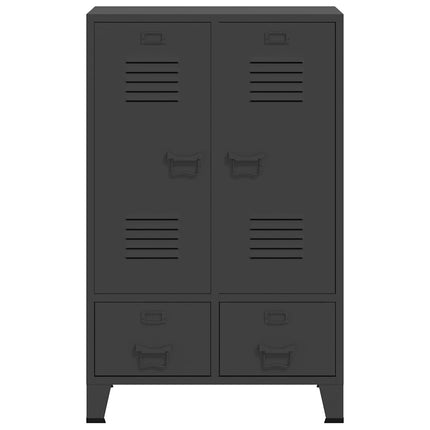 Industrial Wardrobe Anthracite 26.4"x13.8"x42.1" Steel