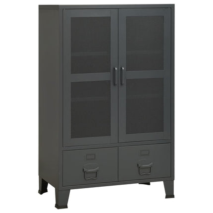 Industrial Storage Chest Anthracite 27.6"x15.7"x45.3" Metal