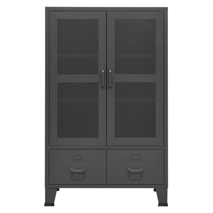 Industrial Storage Chest Anthracite 27.6"x15.7"x45.3" Metal