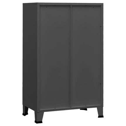 Industrial Storage Chest Anthracite 27.6"x15.7"x45.3" Metal