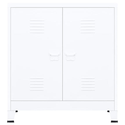 Industrial Storage Chest White 35.4"x15.7"x39.4" Steel