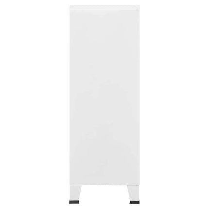 Industrial Storage Chest White 29.5"x15.7"x45.3" Metal