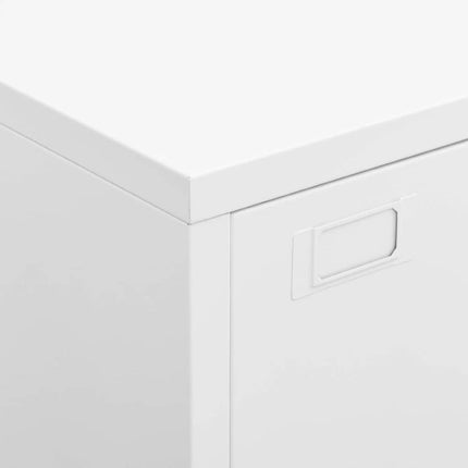 Industrial Storage Chest White 29.5"x15.7"x45.3" Metal