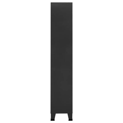 Industrial Bookshelf Anthracite 31.5"x12.6"x70.9" Steel