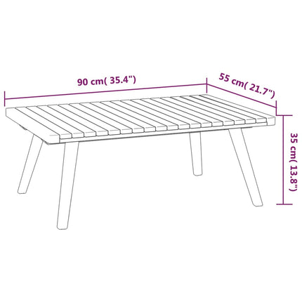 7 Piece Patio Lounge Set with Cushions Solid Acacia Wood