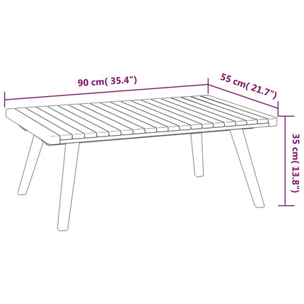 6 Piece Patio Lounge Set with Cushions Solid Acacia Wood