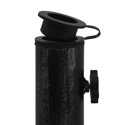 Umbrella Base Black 18.5"x18.5"x13" Cast Iron