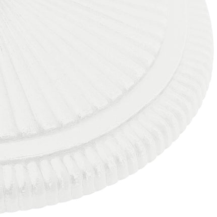 Umbrella Base White 17.7"x17.7"x11.8" Cast Iron