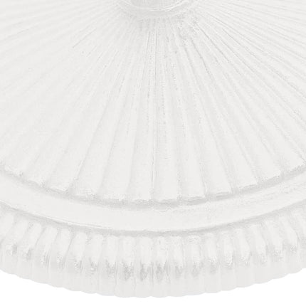 Umbrella Base White 17.7"x17.7"x11.8" Cast Iron
