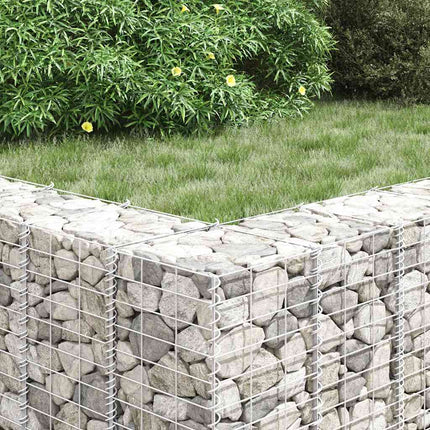 Gabion Raised Beds 3 pcs 11.8"x11.8"x39.4" Iron
