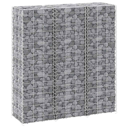 Gabion Raised Beds 3 pcs 11.8"x11.8"x39.4" Iron
