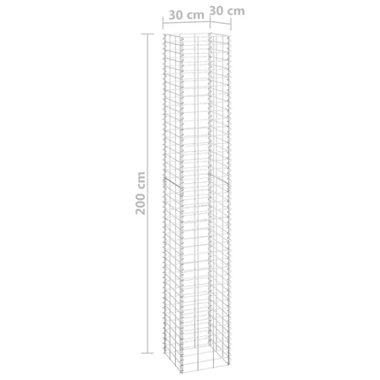 Gabion Raised Beds 3 pcs 11.8"x11.8"x78.7" Iron