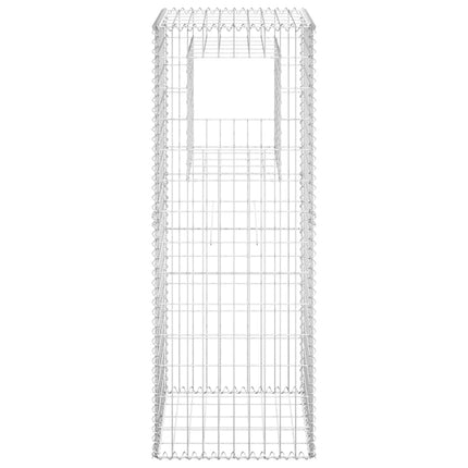 Gabion Basket Post 19.7"x19.7"x55.1" Iron