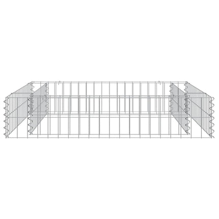 Gabion Raised Bed Galvanized Steel 39.4"x39.4"x7.9