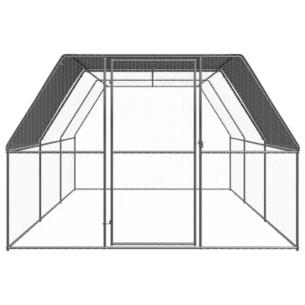 Outdoor Chicken Cage 9.8'x19.7'x6.6'Galvanized Steel