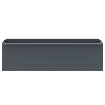 Flower Boxes for Euro Pallets 12 pcs Gray 14.2"x5.3"x3.7" PP